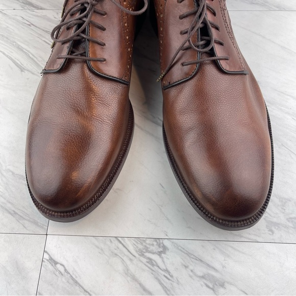 Johnston & Murphy Brown Leather Saddle Brogue Derby Mens Size 13 M - Picture 8 of 15